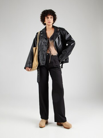 Trendyol Wide leg Pleat-Front Pants in Black