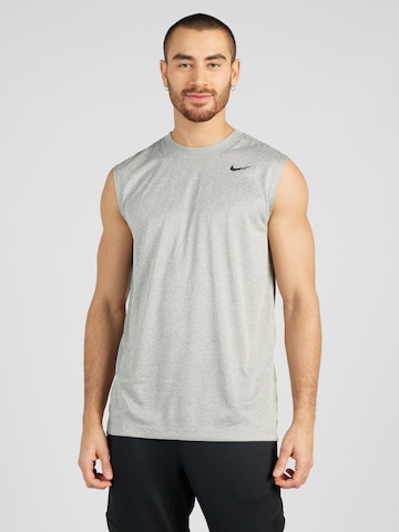 T-Shirt fonctionnel NIKE en gris : devant