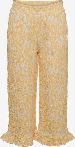 Regular Pantalon 'Maya' Pieces Kids en jaune : devant