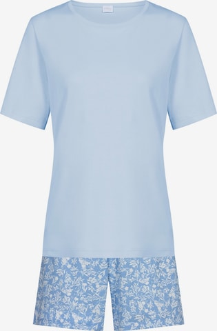 Mey Short Pajama Set in Blue: front