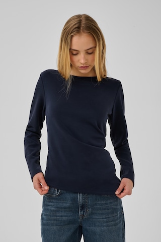 My Essential Wardrobe Bluse in Blau: Vorderseite