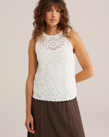 WE Fashion Neuletoppi värissä beige: etupuoli