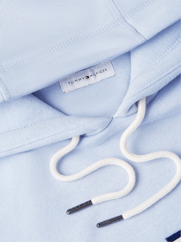 TOMMY HILFIGER Regular fit Sweatshirt 'Logo Embroidery Flex Drawstring' in Blue