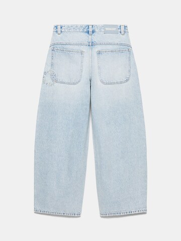 Pull&Bear Baggy Džínsy 'PACIFIC' - Modrá