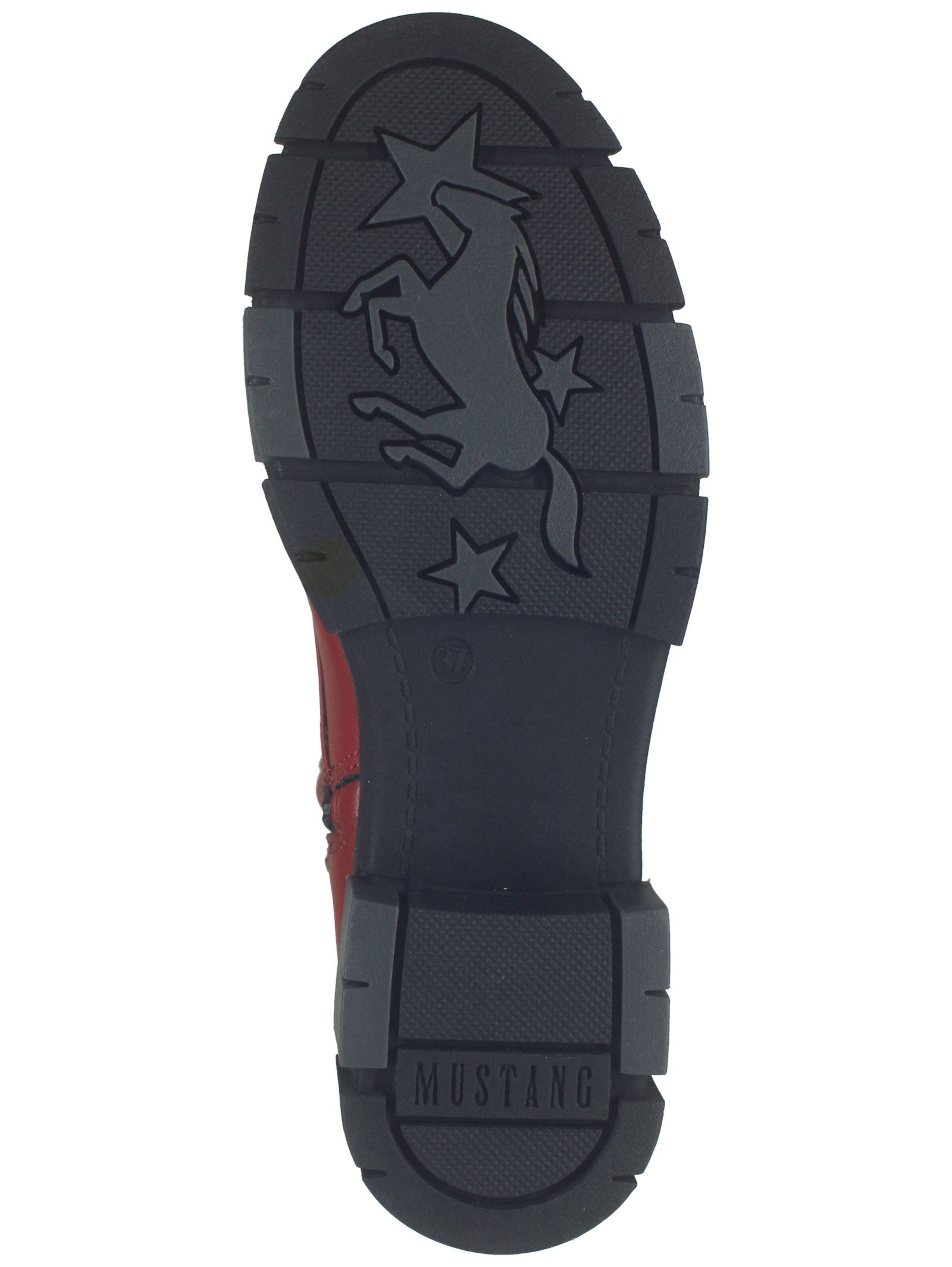 MUSTANG Schnürstiefelette in Rot