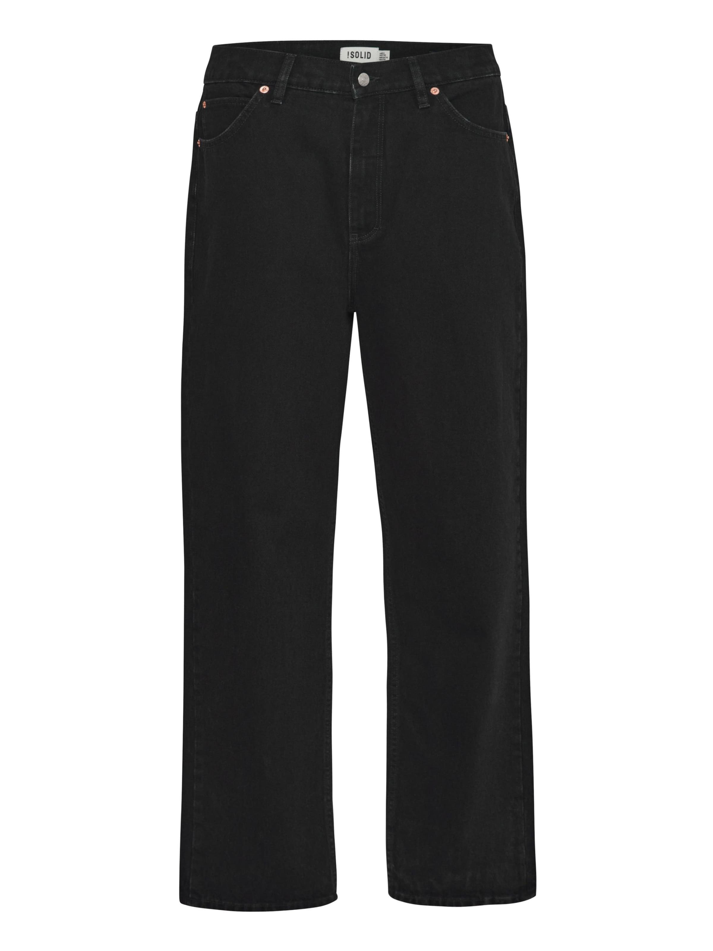 !Solid Loose fit Jeans 'Milo' in Black: front