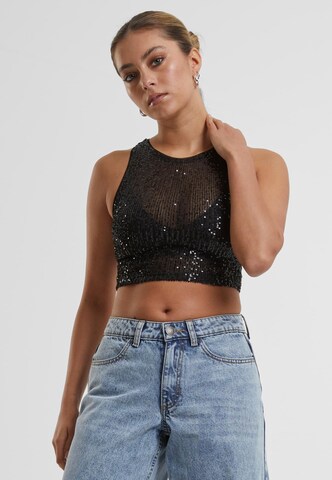 Top di Urban Classics in nero: frontale