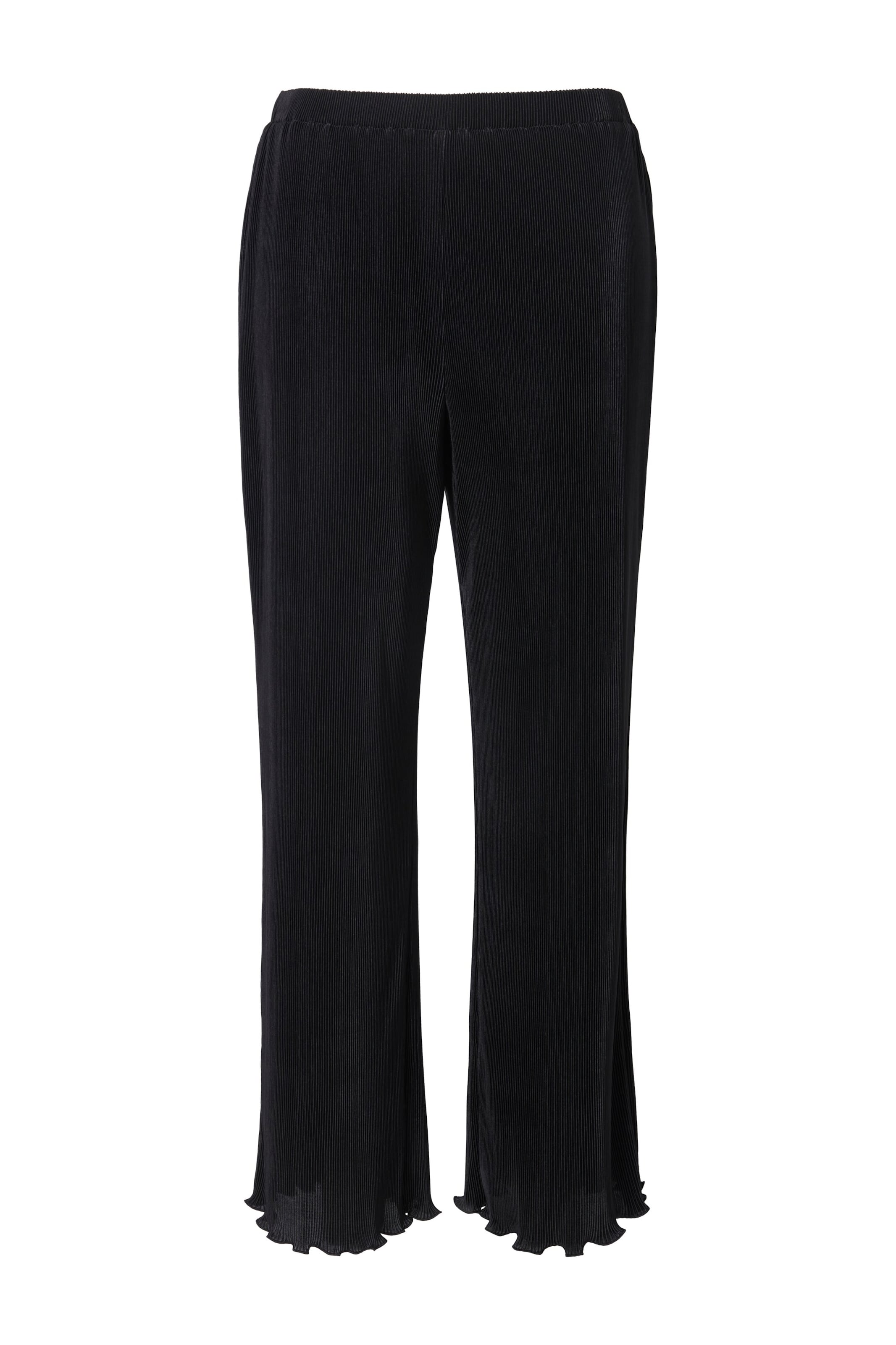 MIAMODA Wide leg Broek in Zwart: voorkant