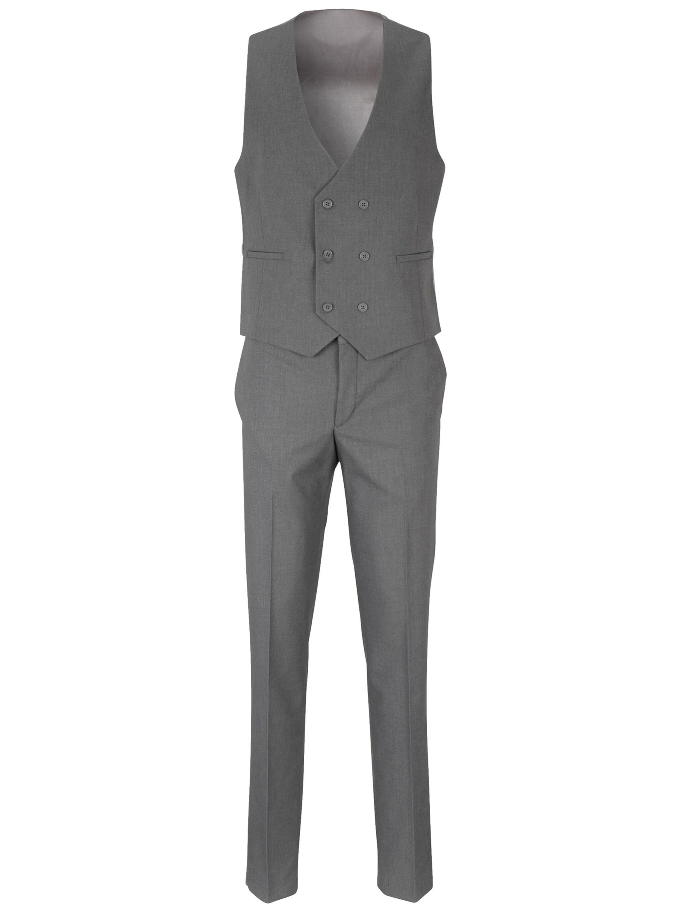 Coupe slim Costume Steffen Klein en gris