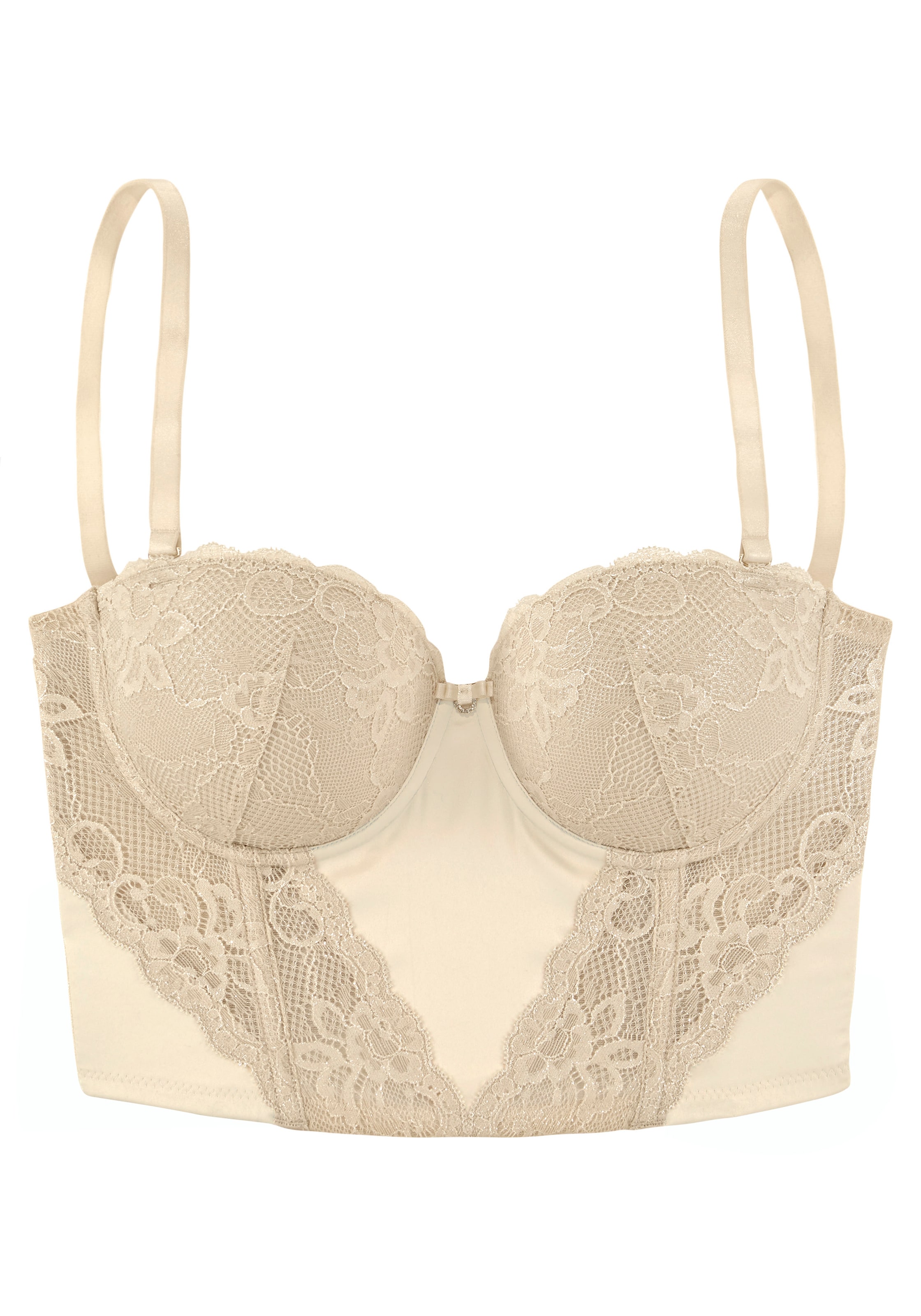 LASCANABalkonet Grudnjak - bež boja: prednji dio