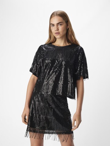 OBJECT Bluse 'TELLA' in Schwarz: Vorderseite
