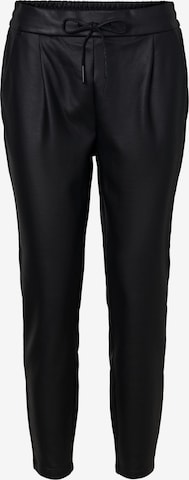 VERO MODA Tapered Pleat-Front Pants 'Eva' in Black: front