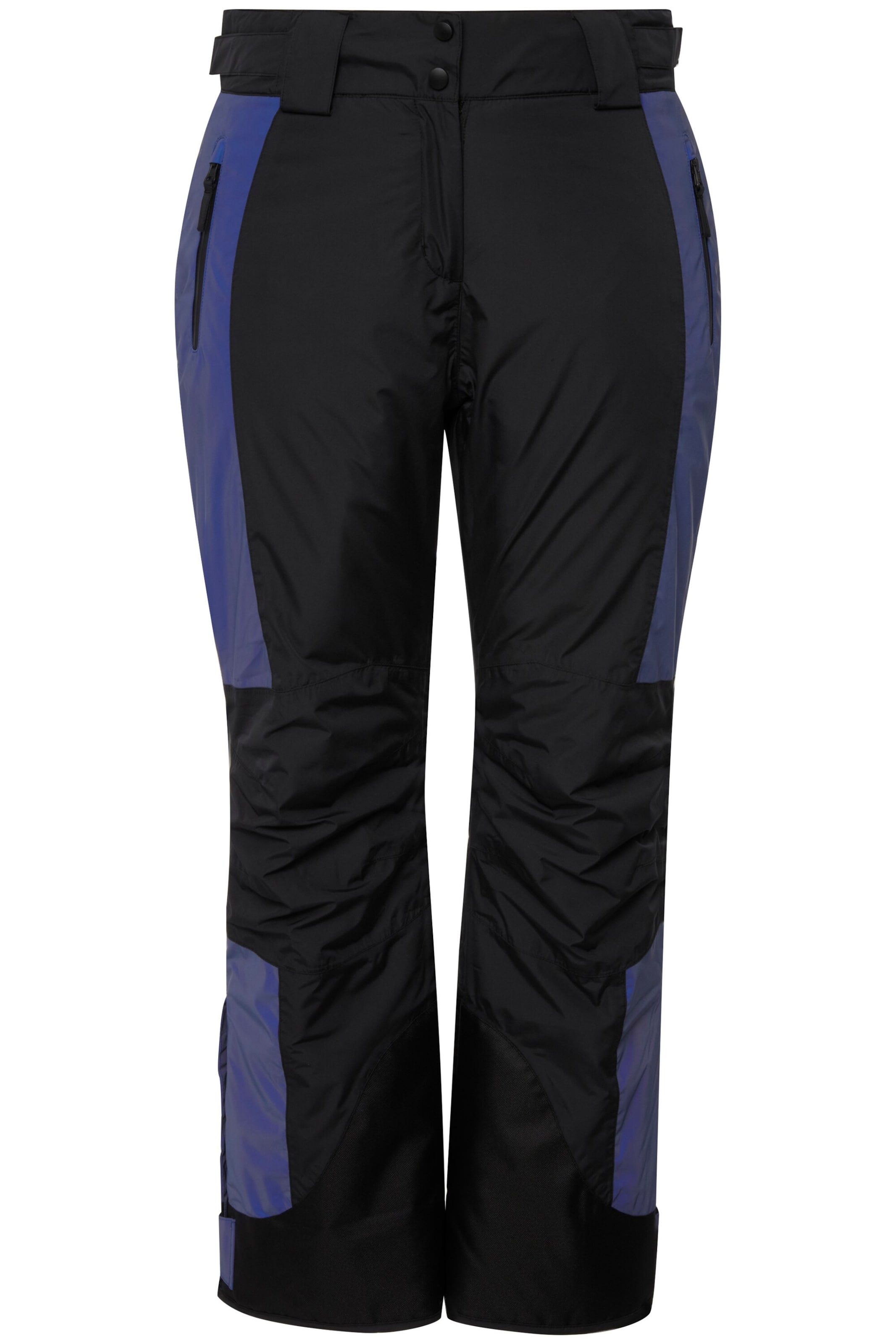 Ulla Popken Regular Funktionshose in Schwarz: Vorderseite