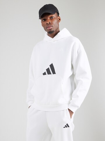 Sweat de sport ADIDAS SPORTSWEAR en blanc : devant