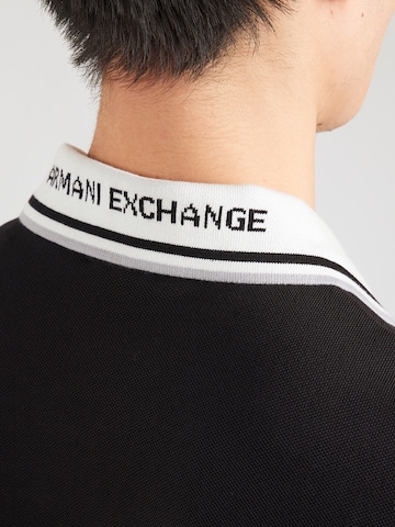 ARMANI EXCHANGE Тениска в черно