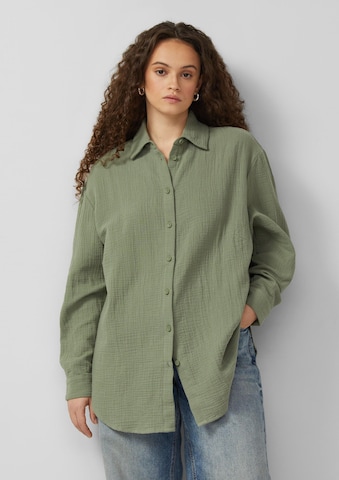 QS Bluse in Grün