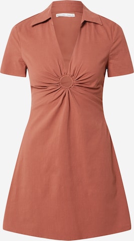 Robe Abercrombie & Fitch en marron : devant