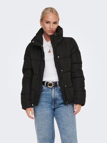 Only Petite Winter Jacket 'Cool' in Black: front