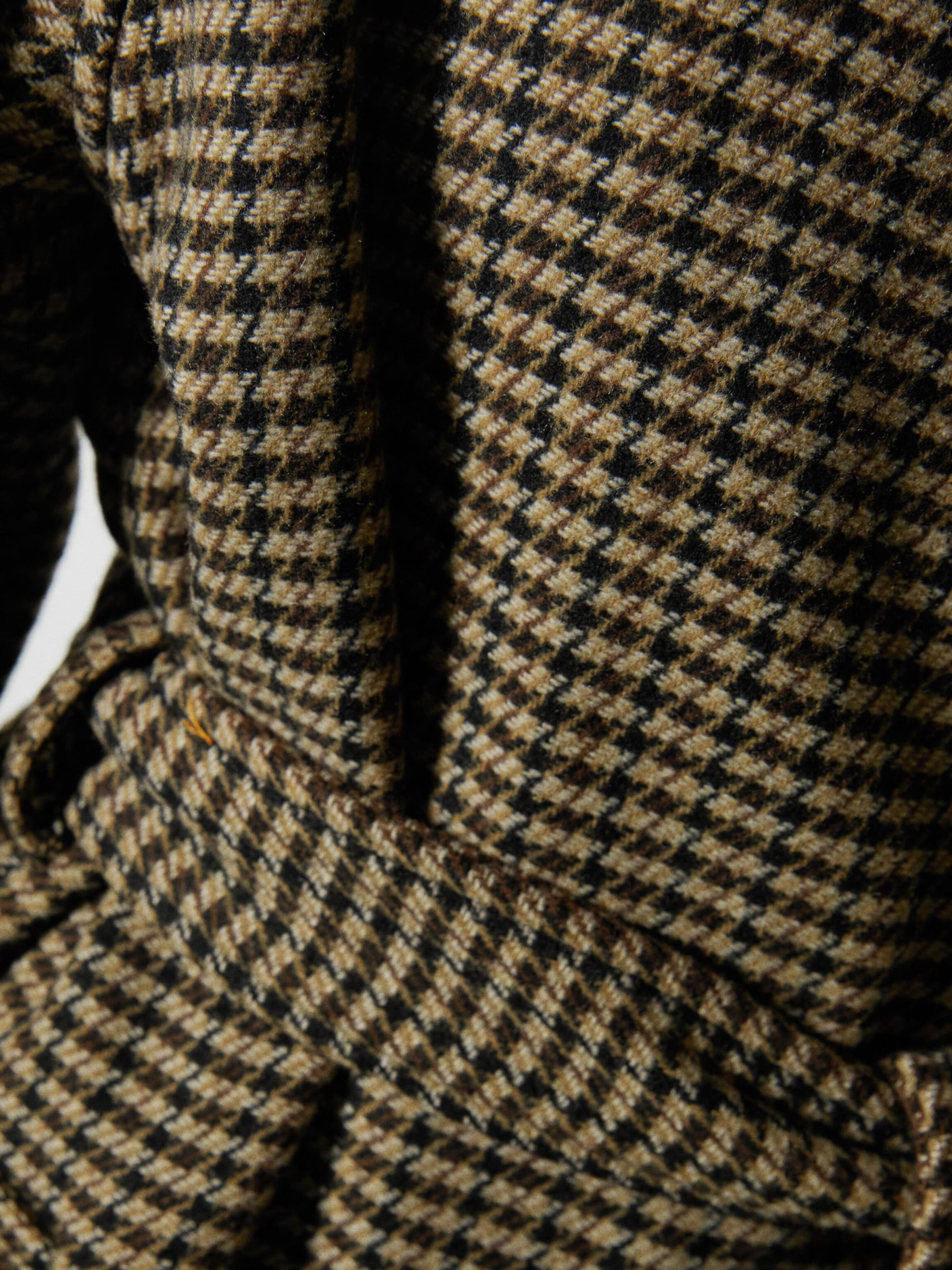 Bershka Between seasons coat in Brown ABOUT YOU