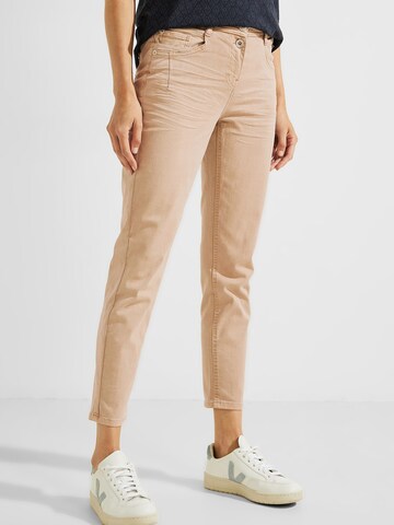 CECIL Slim fit Jeans 'Toronto' in Beige: front