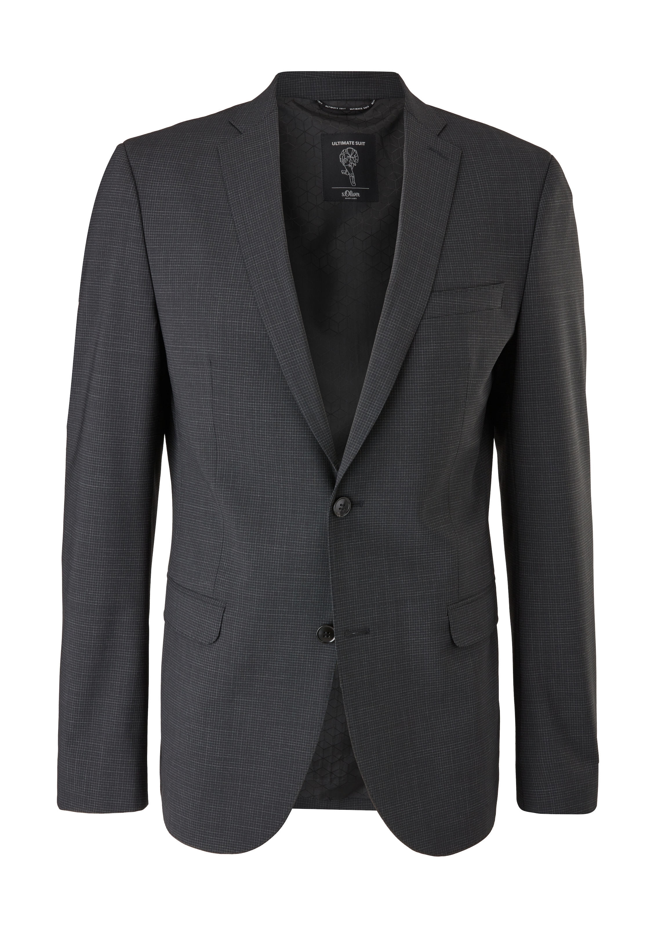 s.Oliver BLACK LABEL Veste de costume 'Ultimate' en 44 en anthracite / blanc, Vue avec produit