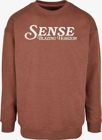 Sweat-shirt 'Blazing Horizon' 9N1M SENSE en marron : devant