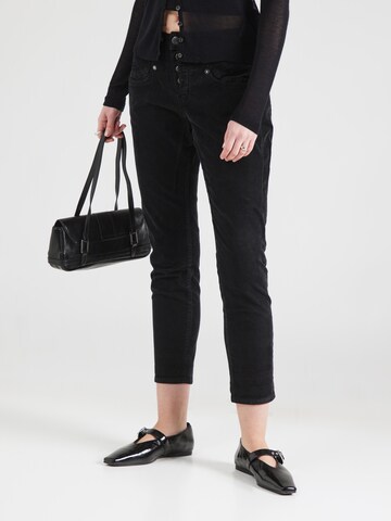 Herrlicher Regular Trousers 'Shyra' in Black: front