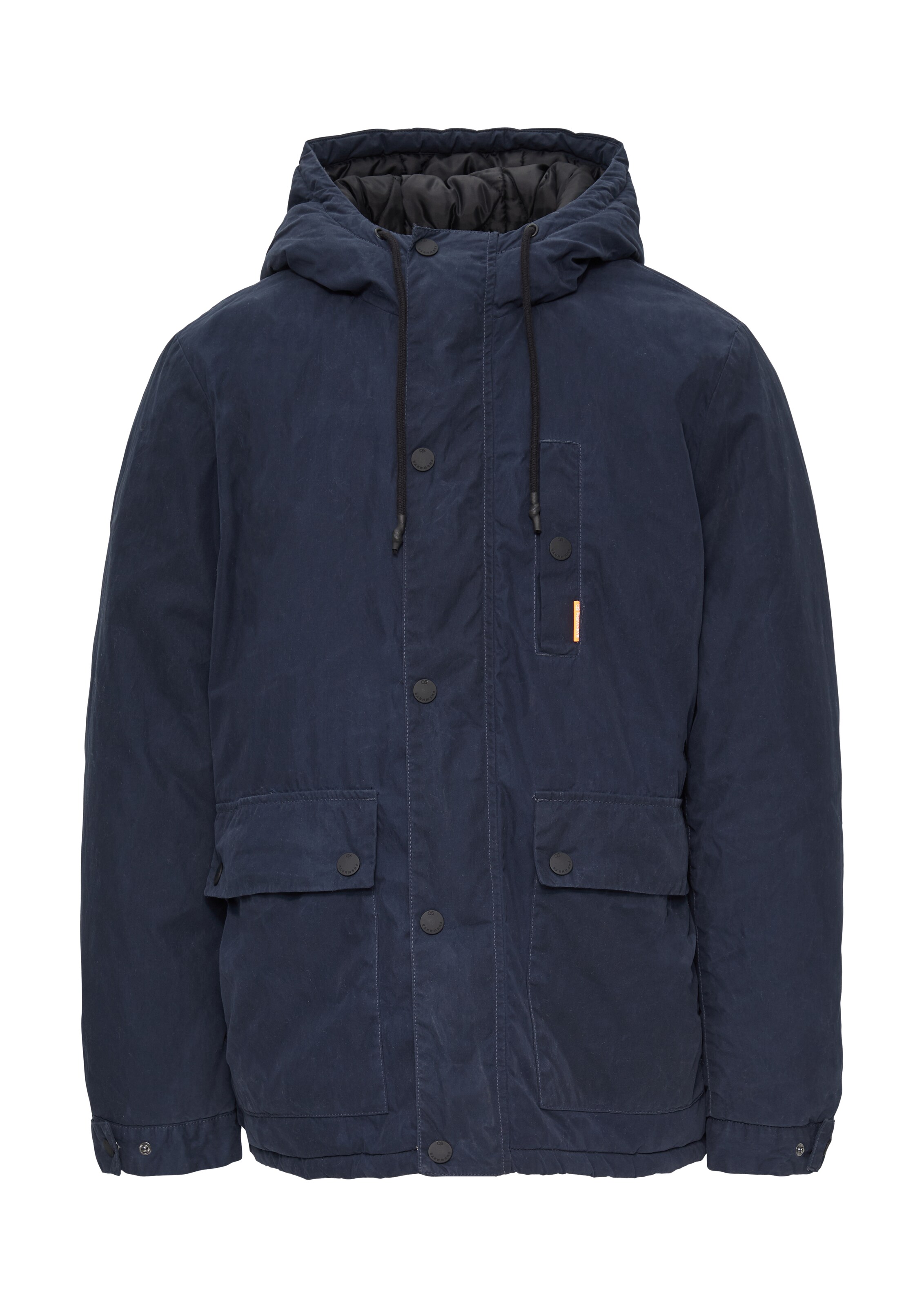QS Winterjas in Blauw: voorkant