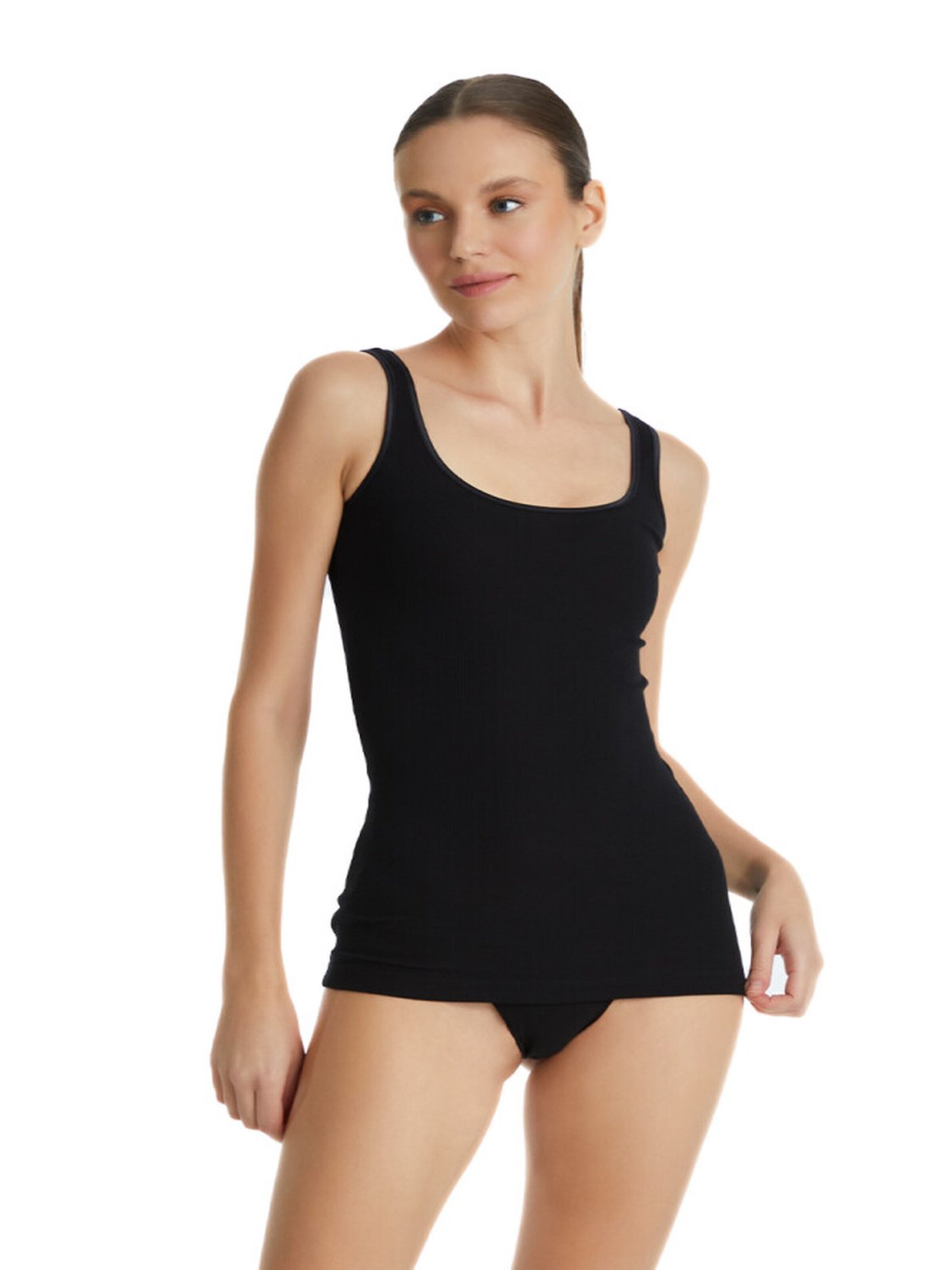 Maillot de corps Blackspade en noir : devant