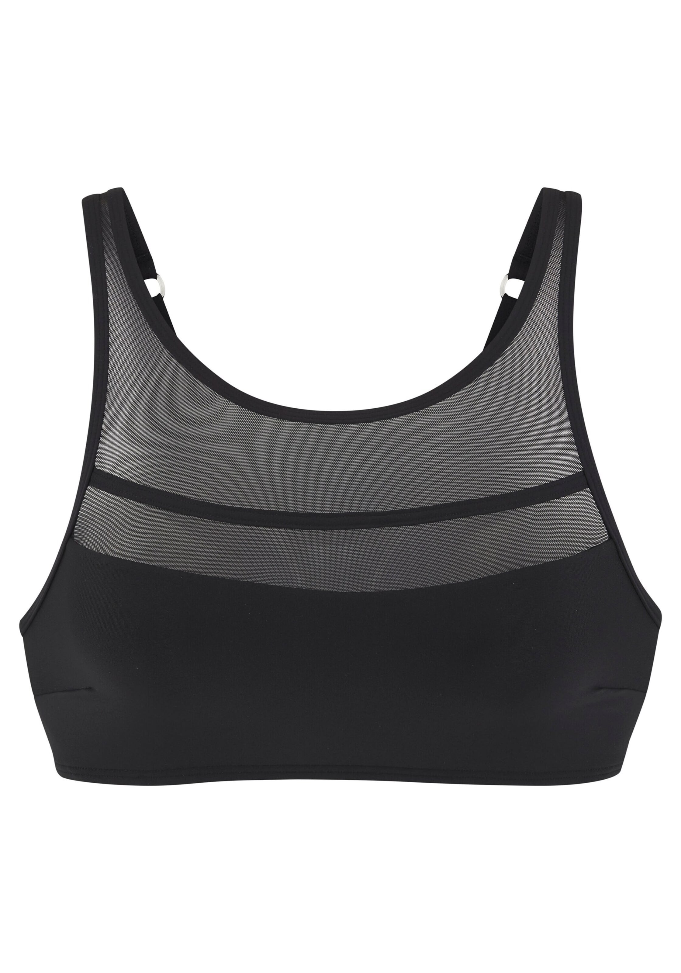 LASCANA Bralette Bikini top in Black: front
