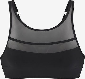 LASCANABustier Bikini gornji dio - crna boja: prednji dio