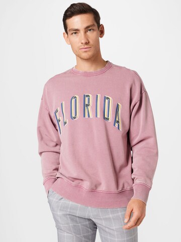 Redefined Rebel Sweatshirt 'Ezra' i rosa: forside