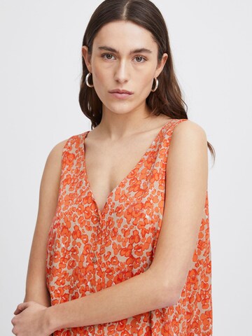 ICHI Kleid ' Aya ' in Orange