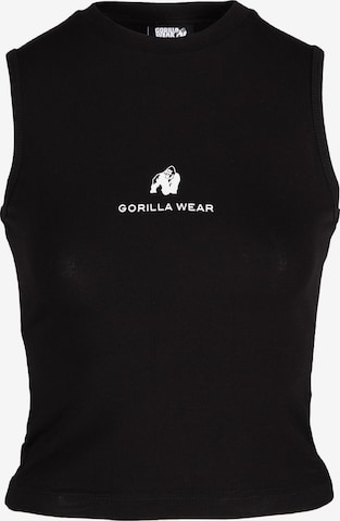 Top 'Livonia' di Gorilla Wear in nero: frontale
