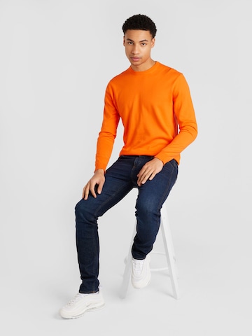 UNITED COLORS OF BENETTON Regularny krój Sweter w kolorze pomarańczowy