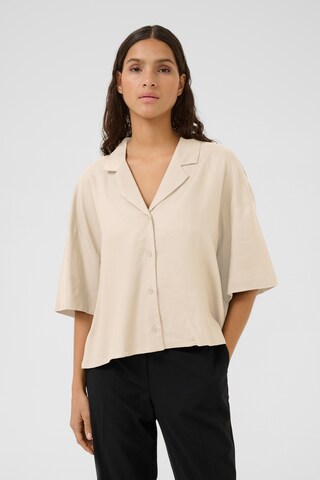 KAREN BY SIMONSEN Bluse 'Vala' in Beige: Vorderseite