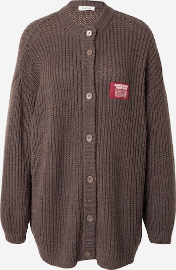 XS-XL dydžio Kardiganas 'CYROW' iš AMERICAN VINTAGE, spalva – šokolado spalva, Prekių apžvalga