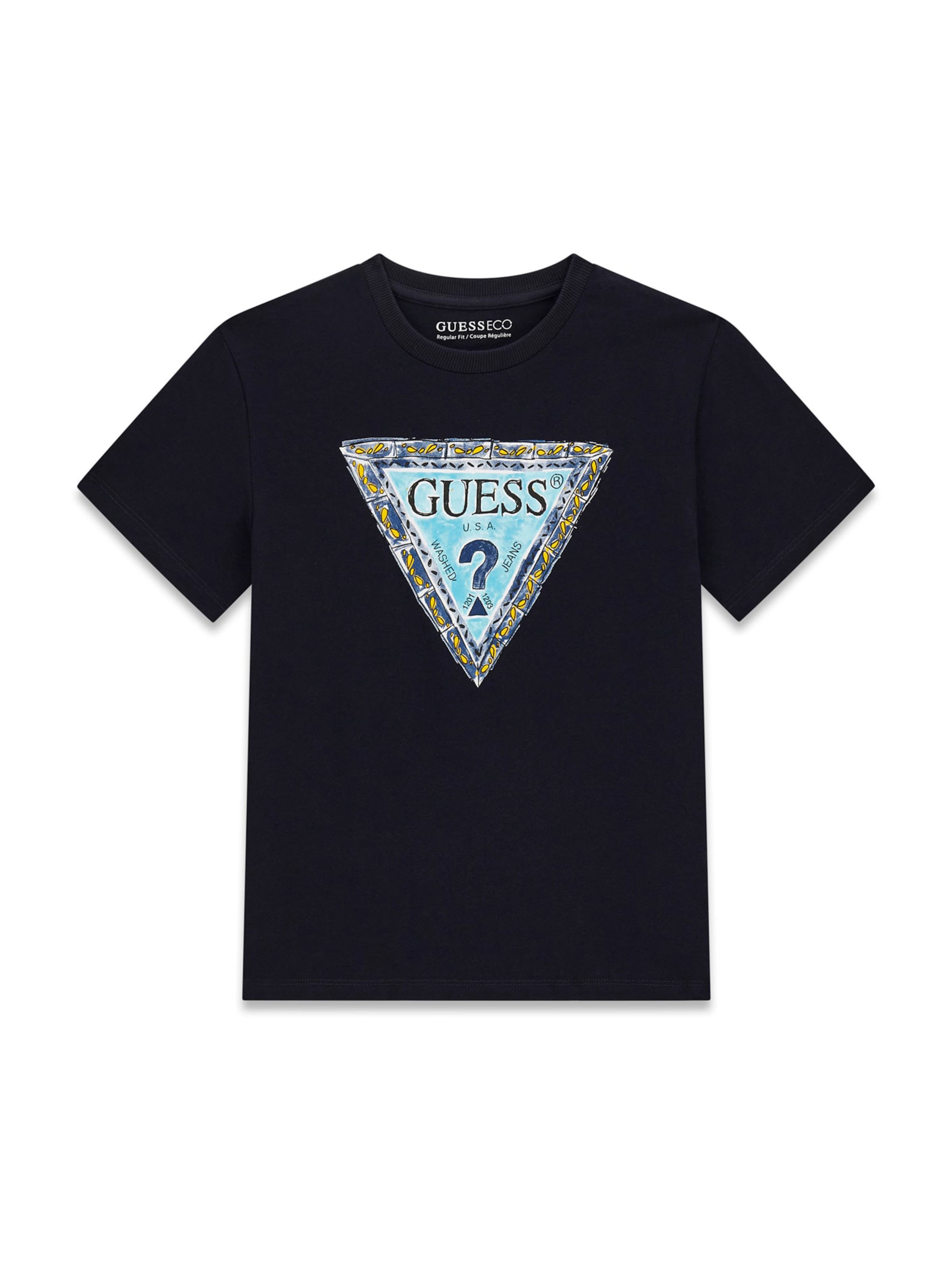 GUESS Koszulka w kolorze niebieski: przód