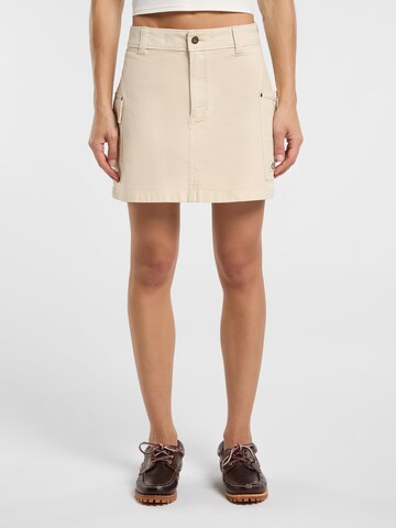 DICKIES - Falda 'RIVER RANCH' en blanco: frente