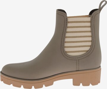 Les Tropéziennes Enkellaarsje 'Noura-Stiefeletten zum Hineinschlüpfen von M. Berlarbi' in Bruin: voorkant
