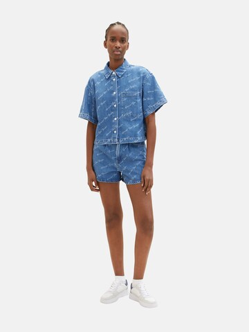 TOM TAILOR DENIM Regular Shorts in Blau