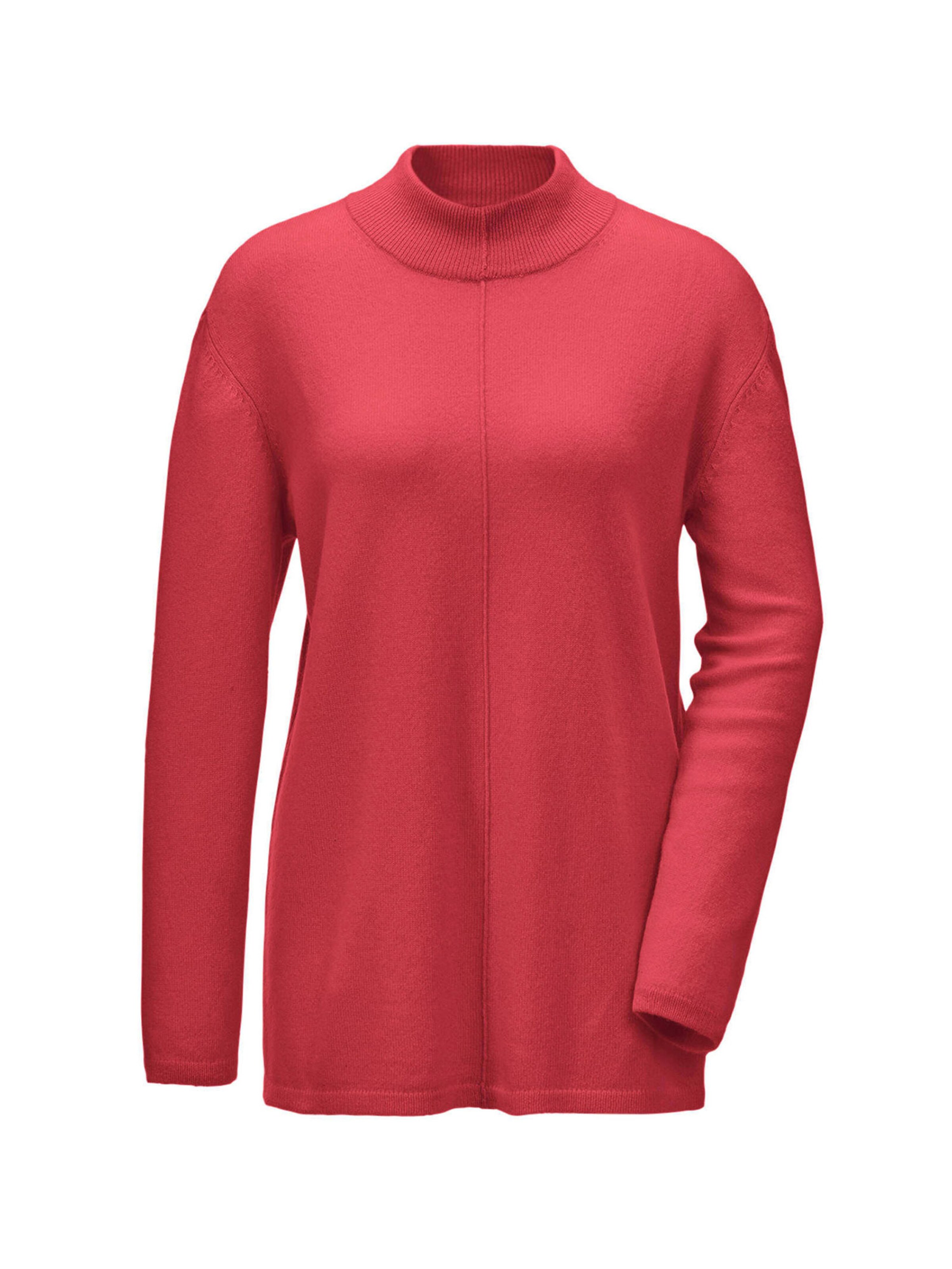 Goldner Pullover in Rot: Vorderseite