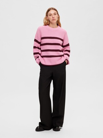 SELECTED FEMME Pullover 'Bloomie' in Pink