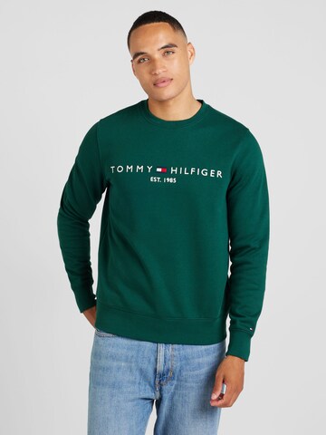 TOMMY HILFIGER Sweatshirt in Grün: Vorderseite