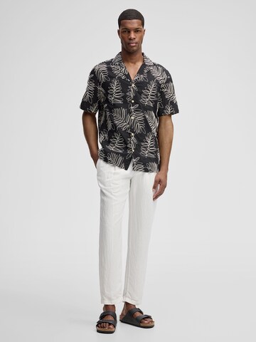 STRELLSON Regular fit Button Up Shirt 'Clint' in Black