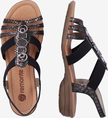 REMONTE Strap Sandals in Black