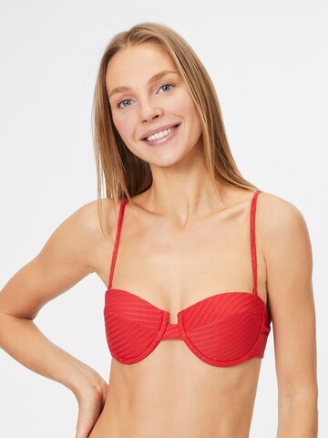 ONLY Balconette Bikinitop 'KAJA' in Rood: voorkant
