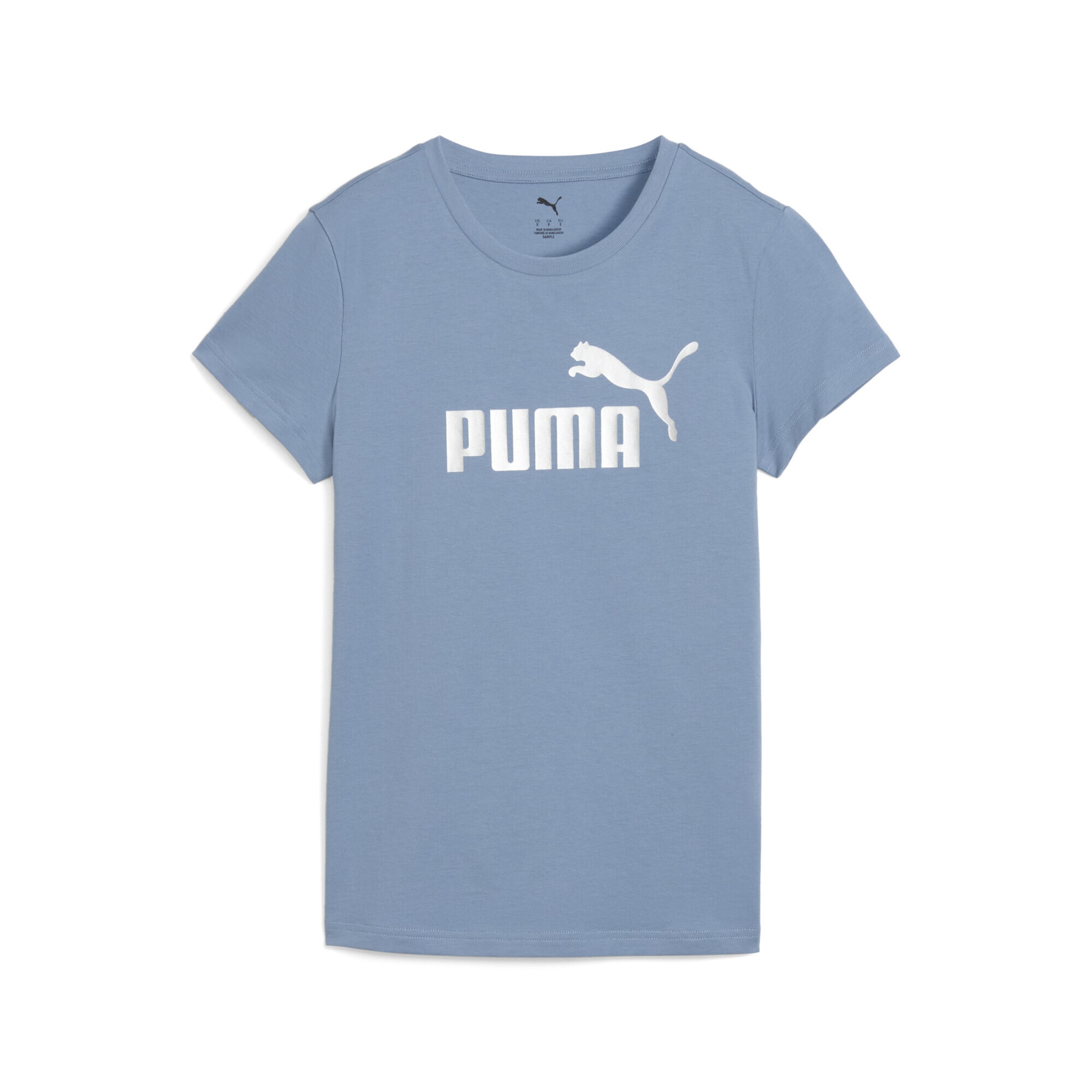 PUMA Functioneel shirt 'Ess Metallic No. 1' in Blauw: voorkant
