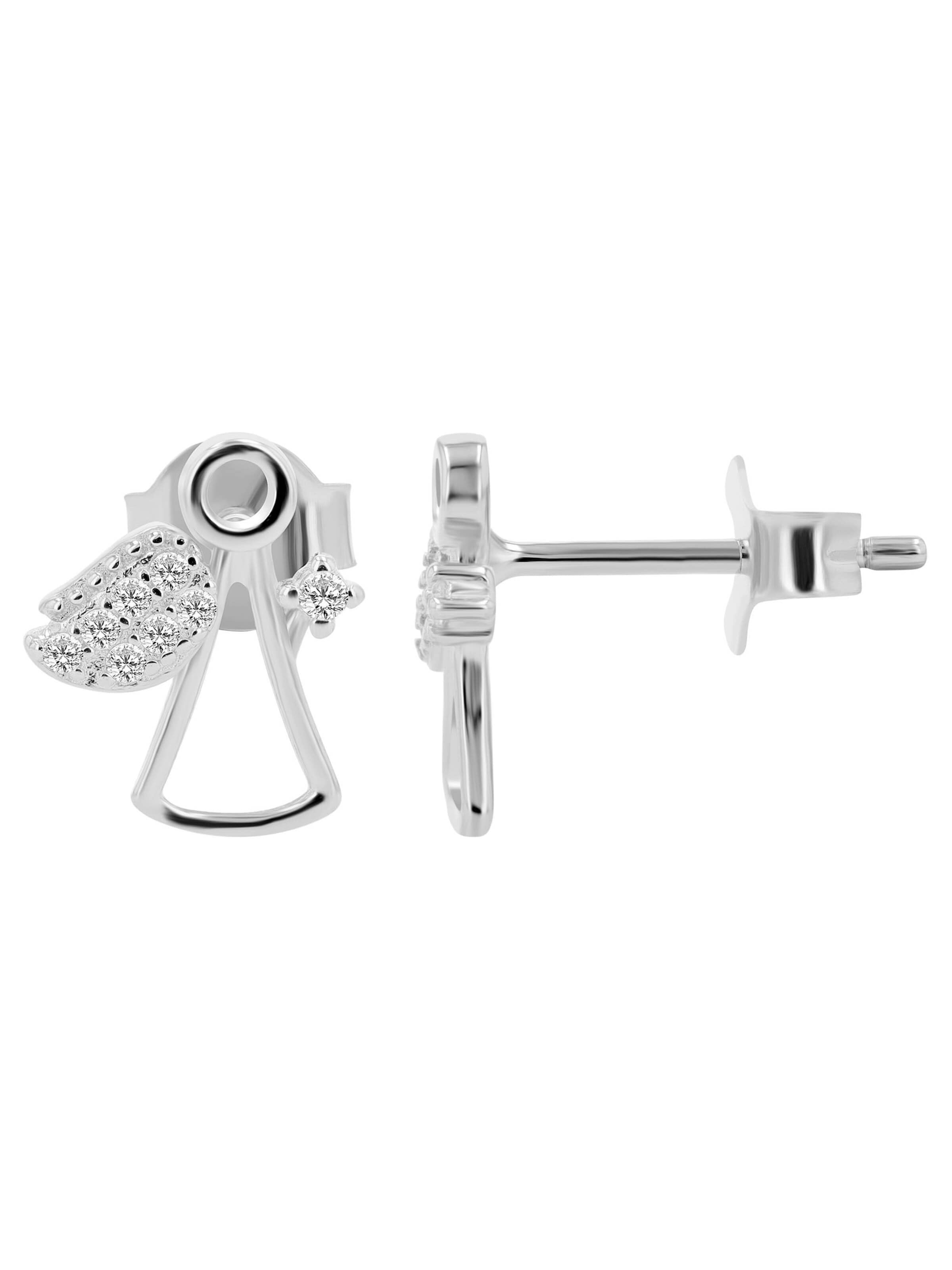 Akzent Jewelry Set '"Rajani" aus 925 Sterlingsilber, rhodiniert/vergoldet, langlebig' in Silver