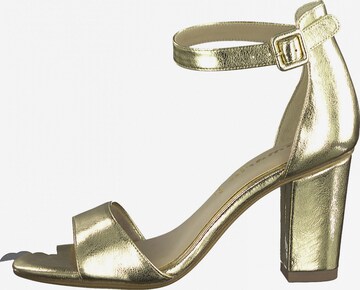 TAMARIS Sandalen met riem in Goud